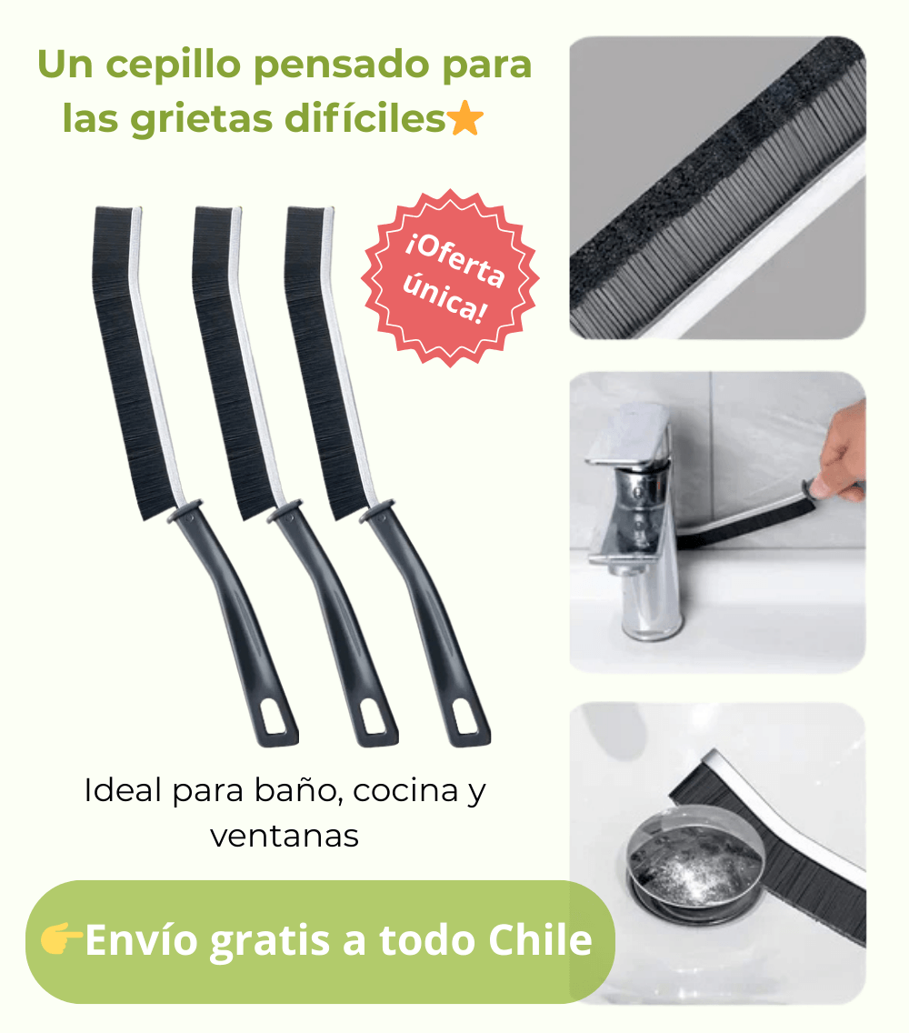 CEPILLO MULTIUSO                 Limpia ranuras y juntas difíciles 🫧