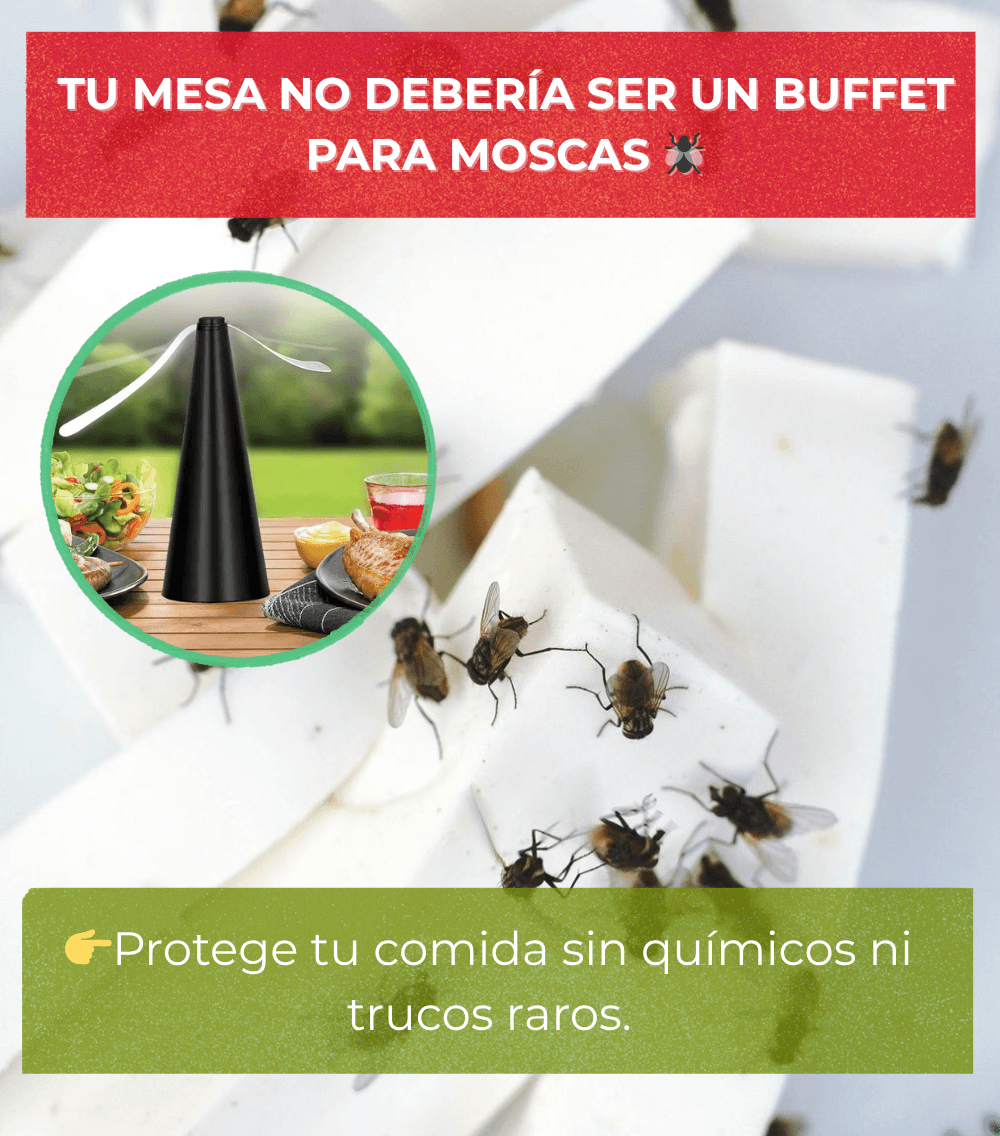 ¡Ventilador Repelente de Moscas!