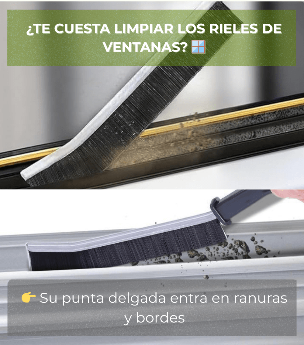 CEPILLO MULTIUSO                 Limpia ranuras y juntas difíciles 🫧